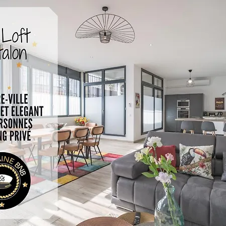 Loft Courtalon - Haut Standing - Patio - Parking Prives * Troyes